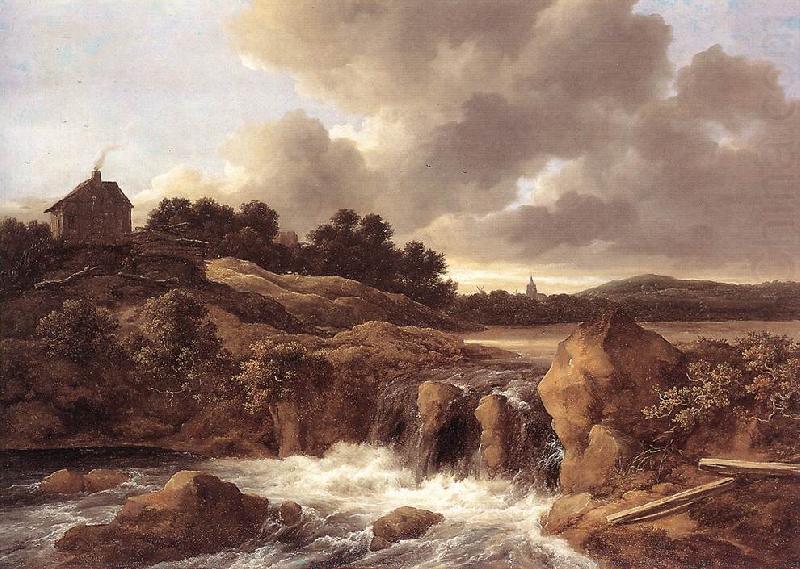 Jacob van Ruisdael Landscape with Waterfall china oil painting image